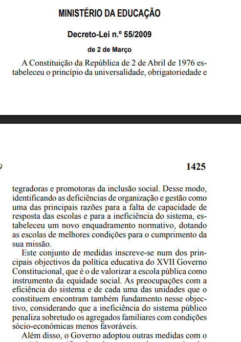 Decreto-Lei n.º 55/2009, de 2 de Março