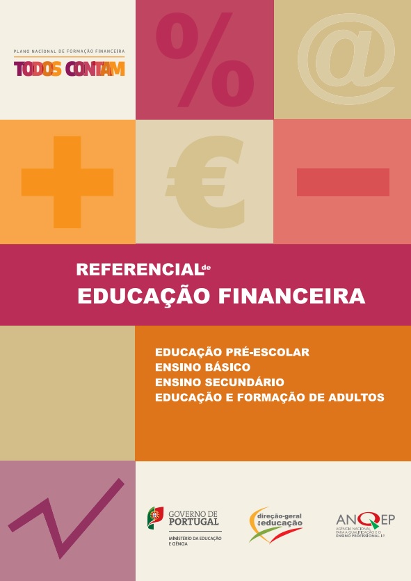 capa em tons pastel com a inscrição Referencial de Educação Financeira
