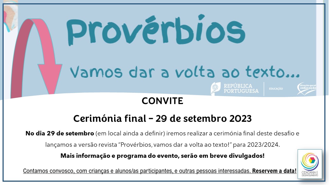 CONVITE 29 SETEMBRO - CERIMÓNIA FINAL