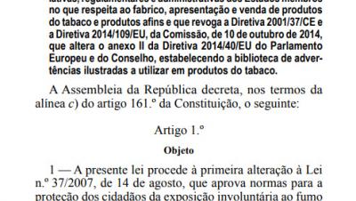 Lei n.º 109/2015 de 26 de agosto