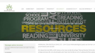 SHE - Escolas promotoras de Saúde - Manual e Ferramentas