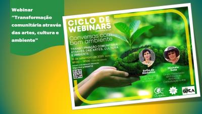 Webinar "Transformação comunitária através das artes, cultura e ambiente"                                              ASPEA