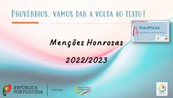 Provérbios, vamos dar a volta ao texto! – Menções Honrosas